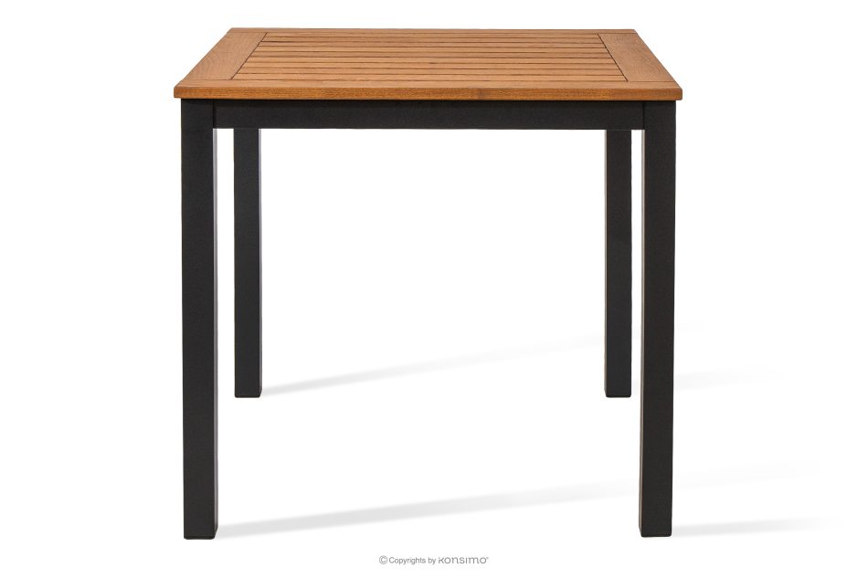 LENTI Kleiner Holzgartentisch mit 4 Stühle braun/anthrazit - Foto 8