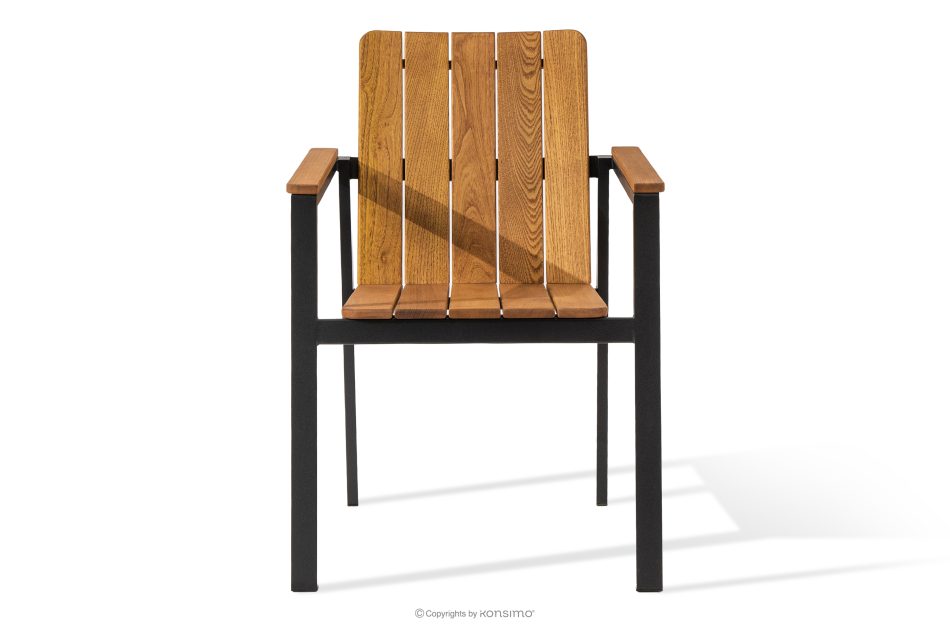 LENTI Gartentisch aus Holz mit 6 Stühle braun/anthrazit - Foto 2