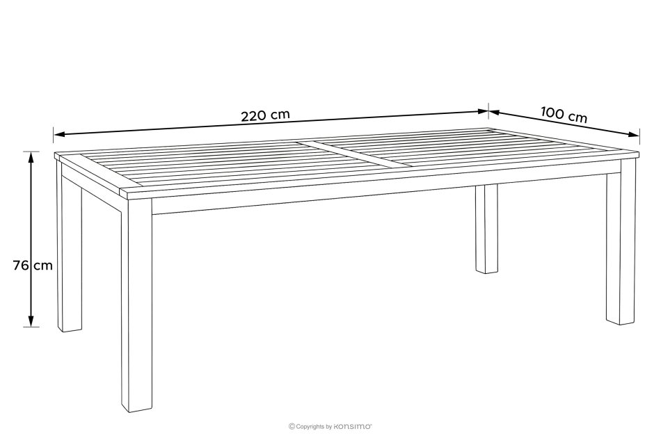 LENTI Gartentisch aus Holz mit 6 Stühle braun/anthrazit - Foto 23