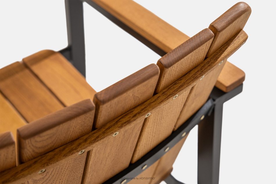 LENTI Gartentisch aus Holz mit 8 Stühle braun/anthrazit - Foto 7