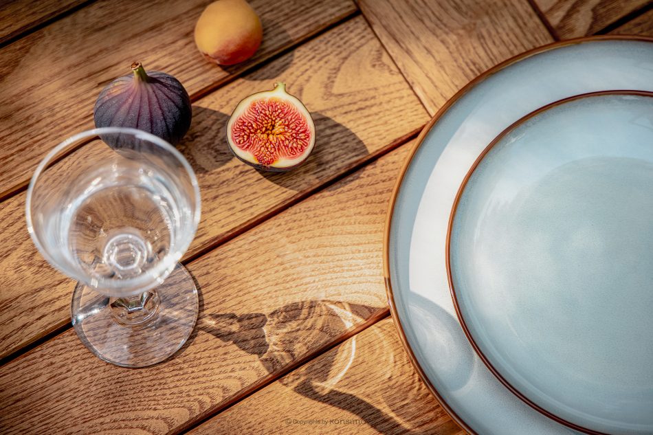 LENTI Gartentisch aus Holz mit 8 Stühle braun/anthrazit - Foto 19