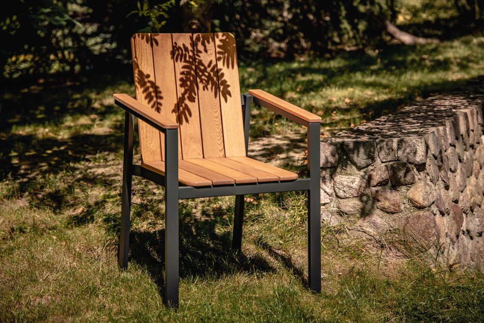 LENTI Gartentisch aus Holz mit 8 Stühle braun/anthrazit - Foto 21