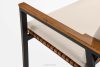 ARIATO Gartenstuhl aus Holz und Aluminium braun/anthrazit/beige - Foto 6