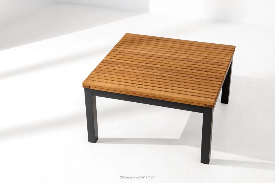 ARIATO Gartentisch aus Holz und Aluminium braun/anthrazit - Foto 1