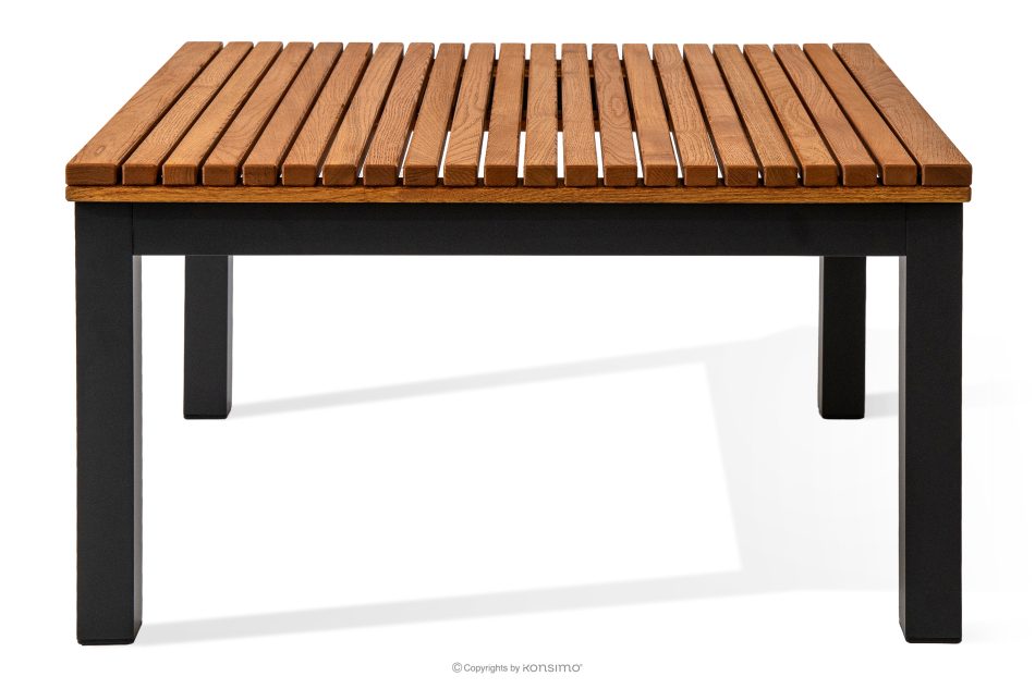 ARIATO Gartentisch aus Holz und Aluminium braun/anthrazit/beige - Foto 11