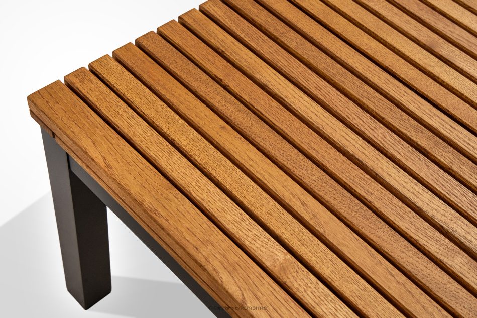 ARIATO Gartenmöbel-Set aus Holz und Metall, 4 Stühle, Tisch braun/anthrazit - Foto 12