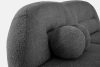 MALVE Dreisitzer-Sofa Bouclé im Japandi-Stil anthrazit anthrazit - Foto 5