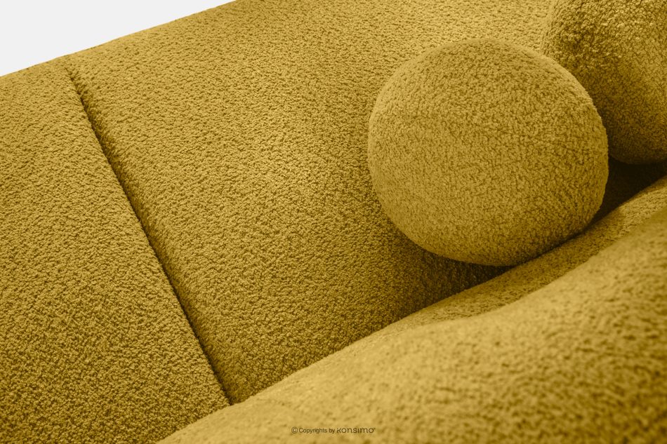 MALVE Dreisitzer-Sofa Bouclé im Japandi-Stil gelb gelb - Foto 5