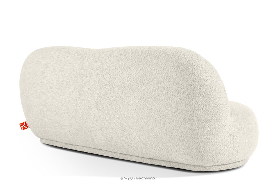 MALVE Dreisitzer-Sofa Boucle im Japandi-Stil weiß weiß - Foto 3