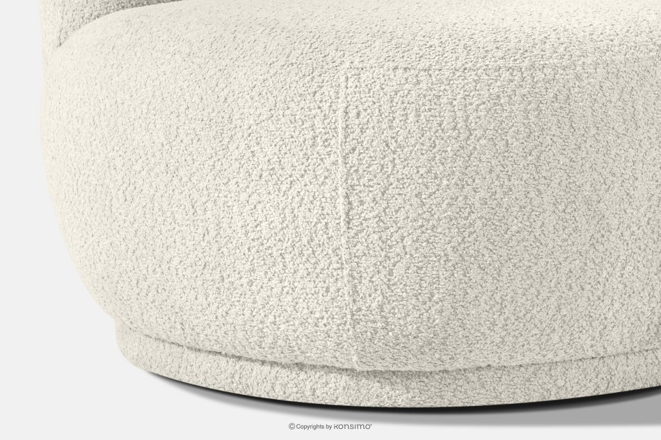 MALVE Dreisitzer-Sofa Boucle im Japandi-Stil weiß weiß - Foto 7