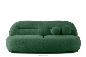 MALVE, https://konsimo.de/kollektion/malve/ Dreisitzer-Sofa Bouclé im Japandi-Stil dunkelgrün dunkelgrün - Foto