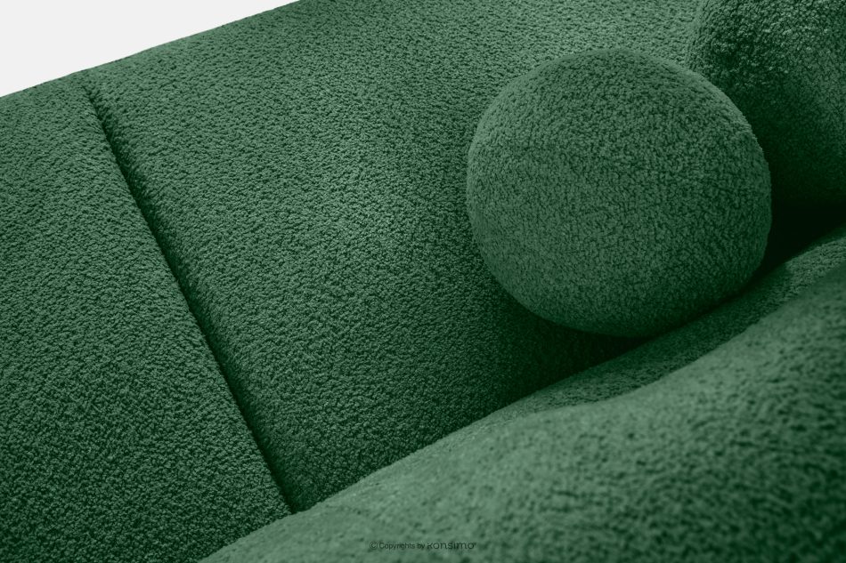 MALVE Dreisitzer-Sofa Bouclé im Japandi-Stil dunkelgrün dunkelgrün - Foto 5