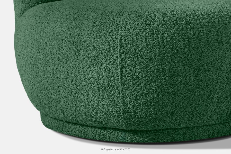 MALVE Dreisitzer-Sofa Bouclé im Japandi-Stil dunkelgrün dunkelgrün - Foto 7