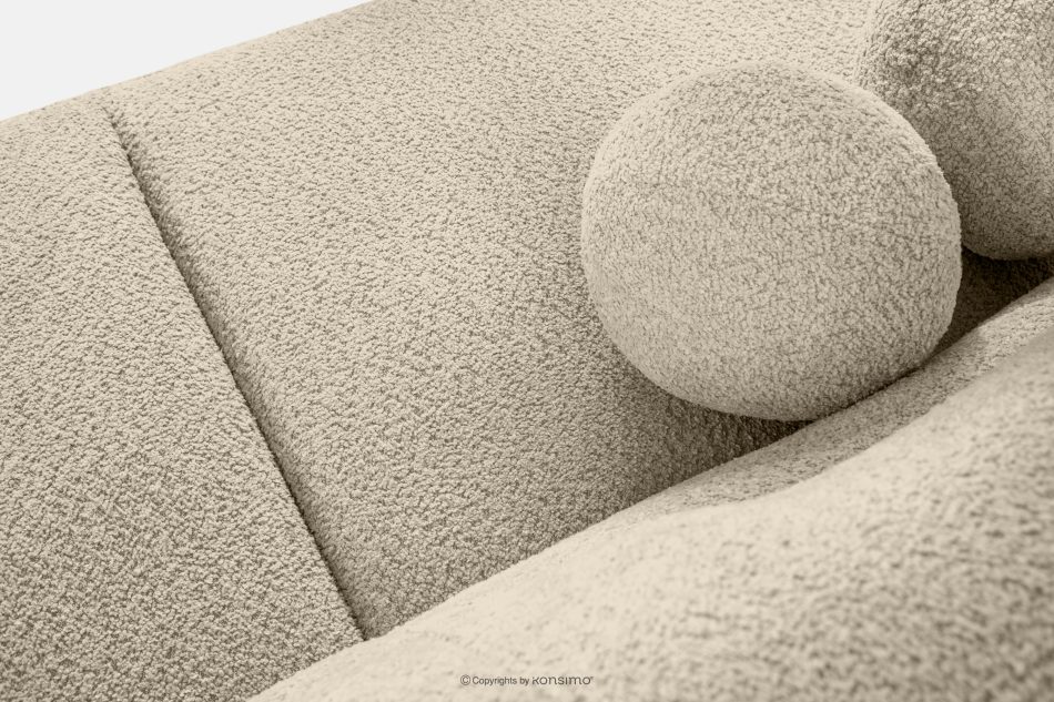 MALVE Dreisitzer-Sofa Boucle im Japandi-Stil hellbeige hellbeige - Foto 5