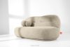 MALVE Dreisitzer-Sofa Boucle im Japandi-Stil hellbeige hellbeige - Foto 13