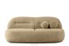 MALVE Dreisitzer-Sofa Boucle im Japandi-Stil dunkelbeige dunkelbeige - Foto 1