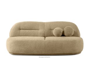 MALVE, https://konsimo.de/kollektion/malve/ Dreisitzer-Sofa Boucle im Japandi-Stil dunkelbeige dunkelbeige - Foto