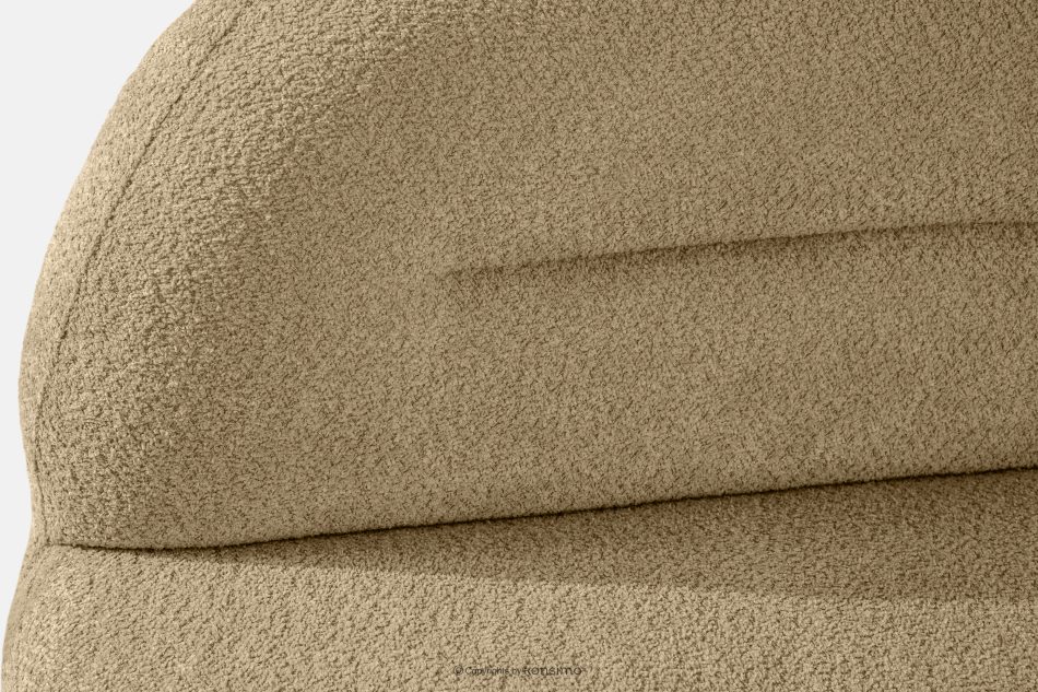 MALVE Dreisitzer-Sofa Boucle im Japandi-Stil dunkelbeige dunkelbeige - Foto 6