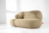 MALVE Dreisitzer-Sofa Boucle im Japandi-Stil dunkelbeige dunkelbeige - Foto 13