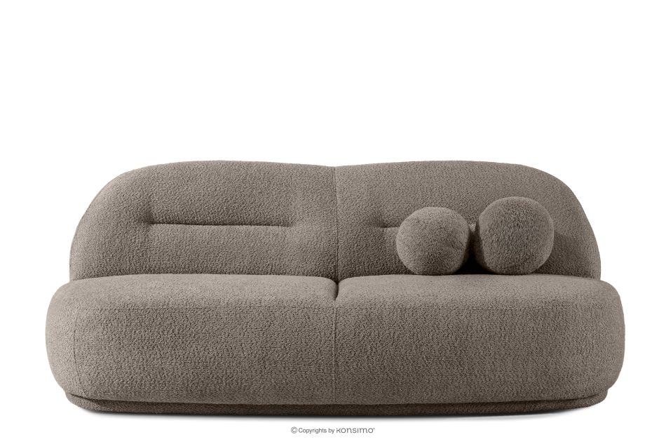 MALVE Dreisitzer-Sofa Boucle im Japandi-Stil kühles Braun kühles Braun - Foto 0
