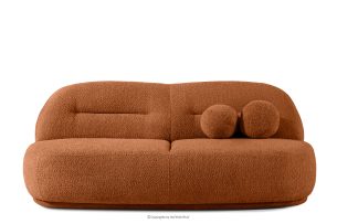 MALVE, https://konsimo.de/kollektion/malve/ Dreisitzer-Sofa Boucle im Japandi-Stil rotbraun rot - Foto