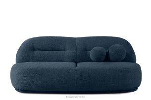 MALVE, https://konsimo.de/kollektion/malve/ Dreisitzer-Sofa Bouclé im Japandi-Stil dunkelblau dunkelblau - Foto