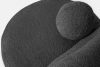MALVE Sessel aus Bouclé-Stoff im Japandi-Stil anthrazit anthrazit - Foto 6