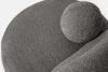 MALVE Sessel aus Bouclé-Stoff im Japandi-Stil dunkelgrau dunkelgrau - Foto 5