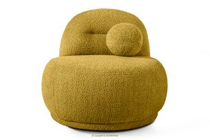 MALVE, https://konsimo.de/kollektion/malve/ Sessel aus Bouclé-Stoff im Japandi-Stil gelb gelb - Foto