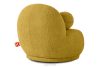 MALVE Sessel aus Bouclé-Stoff im Japandi-Stil gelb gelb - Foto 4