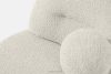 MALVE Sessel aus Bouclé-Stoff im Japandi-Stil weiß weiß - Foto 5