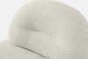 MALVE Sessel aus Bouclé-Stoff im Japandi-Stil weiß weiß - Foto 7