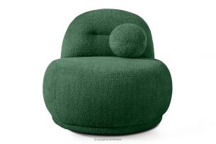 MALVE, https://konsimo.de/kollektion/malve/ Sessel aus Bouclé-Stoff im Japandi-Stil dunkelgrün dunkelgrün - Foto