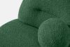 MALVE Sessel aus Bouclé-Stoff im Japandi-Stil dunkelgrün dunkelgrün - Foto 5
