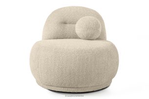 MALVE, https://konsimo.de/kollektion/malve/ Sessel aus Bouclé-Stoff im Japandi-Stil hellbeige hellbeige - Foto