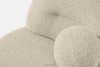 MALVE Sessel aus Bouclé-Stoff im Japandi-Stil hellbeige hellbeige - Foto 5