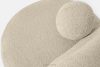 MALVE Sessel aus Bouclé-Stoff im Japandi-Stil hellbeige hellbeige - Foto 6