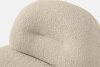 MALVE Sessel aus Bouclé-Stoff im Japandi-Stil hellbeige hellbeige - Foto 7