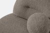 MALVE Sessel aus Bouclé-Stoff im Japandi-Stil kühles Braun kühles Braun - Foto 5