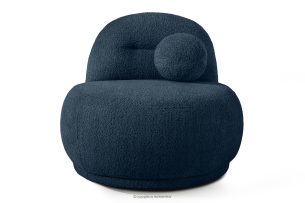 MALVE, https://konsimo.de/kollektion/malve/ Sessel aus Bouclé-Stoff im Japandi-Stil dunkelblau dunkelblau - Foto