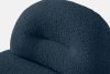 MALVE Sessel aus Bouclé-Stoff im Japandi-Stil dunkelblau dunkelblau - Foto 7