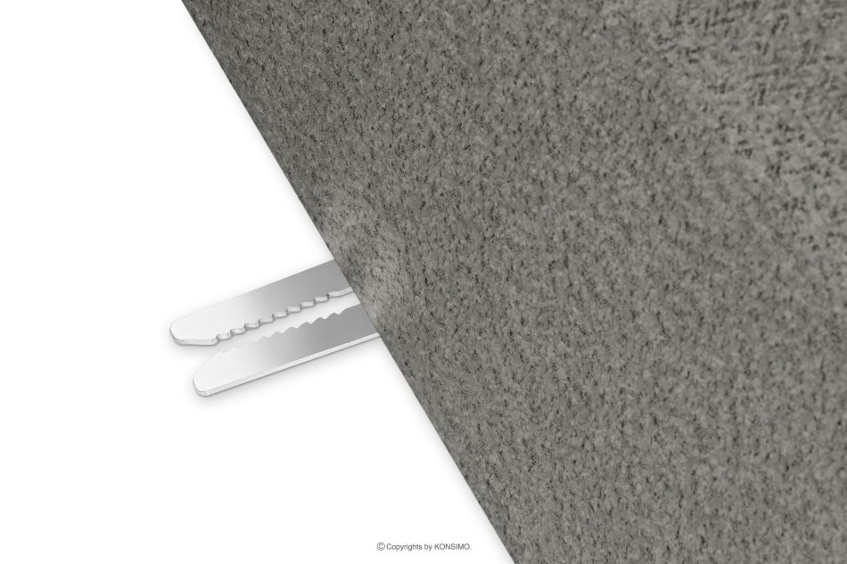 BUFFO Weiches Zweisitzer-Sofa aus Bouclé-Stoff in Stahlgrau Stahl - Foto 5