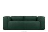BUFFO Weiches Zweisitzer-Sofa aus Bouclé-Stoff in Dunkelgrün Dunkelgrün - Foto 1