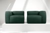 BUFFO Weiches Zweisitzer-Sofa aus Bouclé-Stoff in Dunkelgrün Dunkelgrün - Foto 9