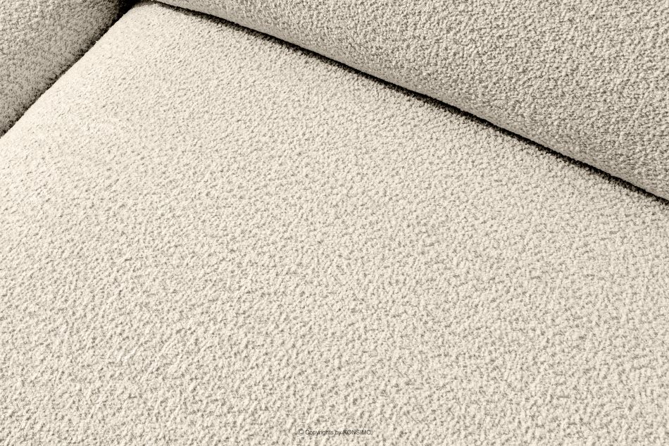 BUFFO Weiches Zweisitzer-Sofa aus Bouclé-Stoff in Hellbeige Hellbeige - Foto 6