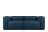 Weiches Zweisitzer-Sofa aus Bouclé-Stoff in Marineblau