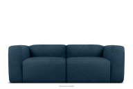 Weiches Zweisitzer-Sofa aus Bouclé-Stoff in Marineblau