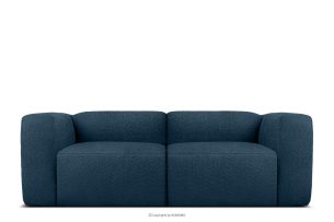 BUFFO, https://konsimo.de/kollektion/buffo/ Weiches Zweisitzer-Sofa aus Bouclé-Stoff in Marineblau Marineblau - Foto