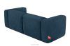 BUFFO Weiches Zweisitzer-Sofa aus Bouclé-Stoff in Marineblau Marineblau - Foto 4