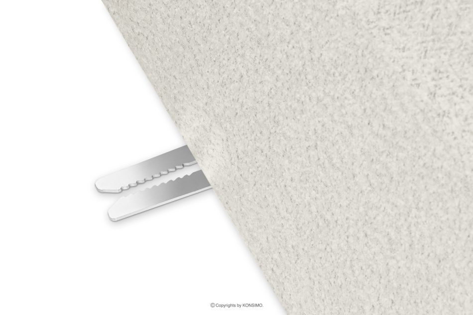 BUFFO Weiches Dreisitzer-Sofa aus Bouclé-Stoff in Weiß Weiß - Foto 5